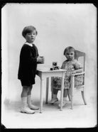 George John Patrick Dominic Townshend, 7th Marquess Townshend; Lady Elizabeth Mary Gladys Roberts (née Townshend) NPG x158480