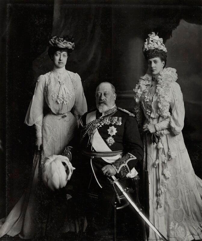 Princess victoria of wales; king edward vii; queen alexandra npg ax29372