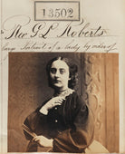 Unknown woman ('Large portrait of a Lady by order of Rev. G.L. Roberts') NPG Ax63135