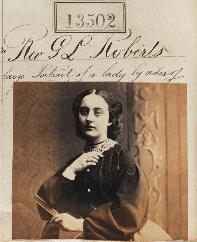 Unknown woman ('large portrait of a lady by order of rev. g.l. roberts') npg ax63135