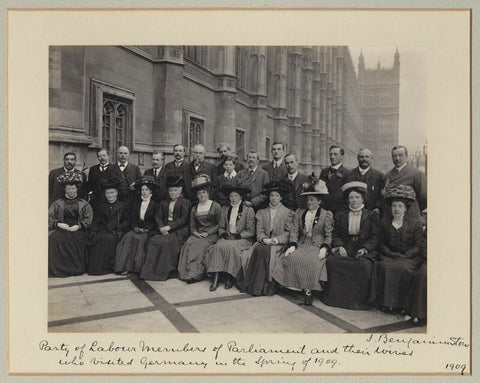 'Party of Labour Members of Parliament and their wives who visited Germany in the Spring of 1909' NPG x36245