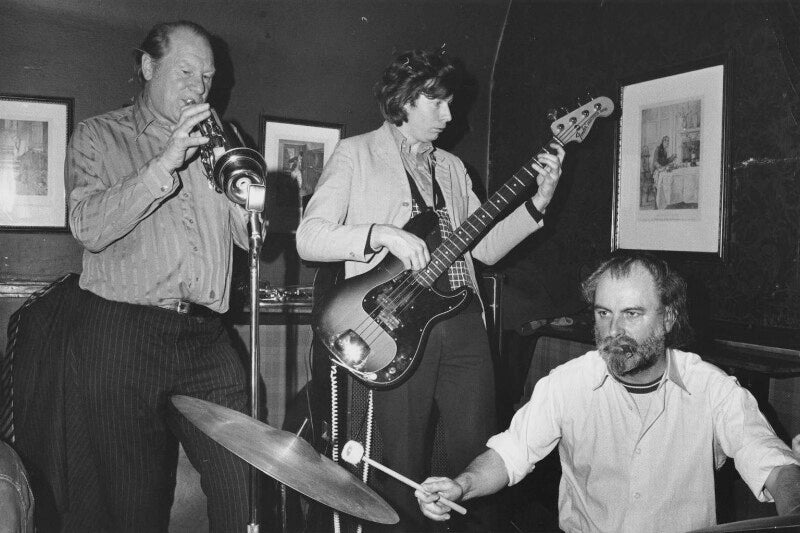 Red rodney and two unknown men npg x210164