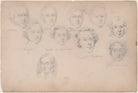 Mr Bryce; Wale and eight unknown sitters NPG D23313(70)