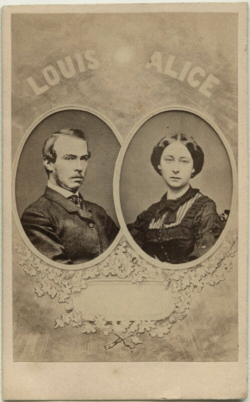 Louis iv, grand duke of hesse and by rhine; princess alice, grand duchess of hesse npg x32963