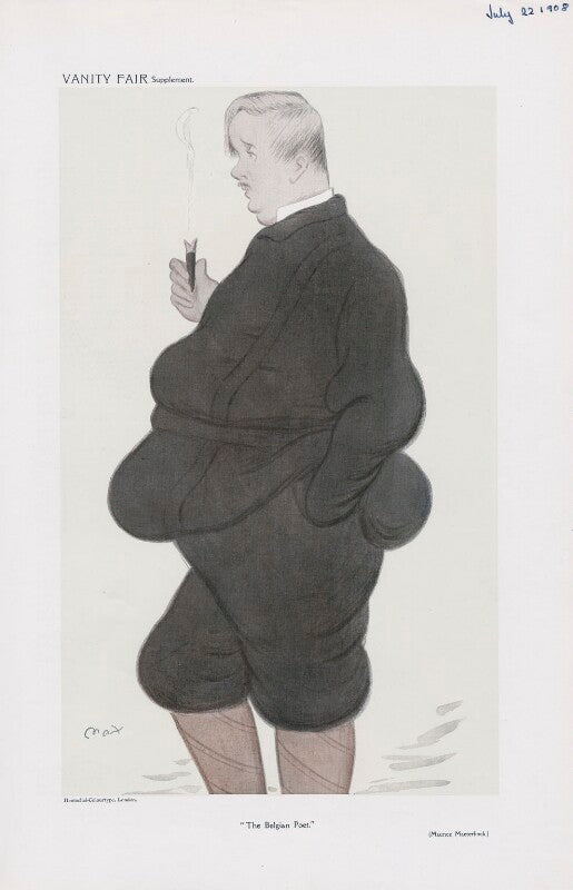 Maurice maeterlinck ('men of the day. no. 1128. "the belgian poet."') npg d45442