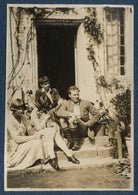Dora Carrington; Julian Vinogradoff (née Morrell) with her pug Soie; Michael Llewelyn Davies; Ralph Partridge NPG Ax140799