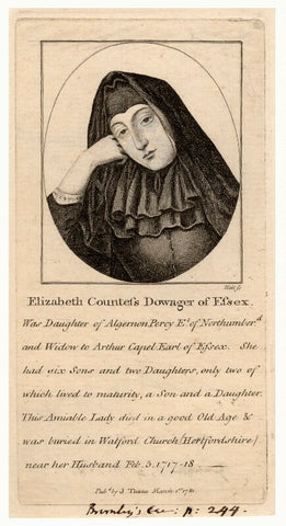Elizabeth, Countess of Essex NPG D17867