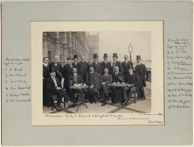 Luncheon party to french and english aviators npg x32600