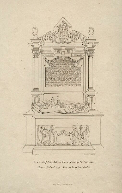 Monument of john ashburnham esq..re and his two wives npg d7392