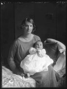 Joan Florence Mary (née Grimston), Lady Newman; Cecil Hugh Grimston Newman NPG x37103