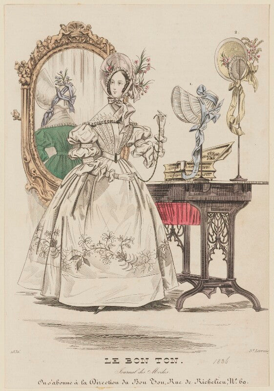 Paris dinner dress, 1836 npg d47711