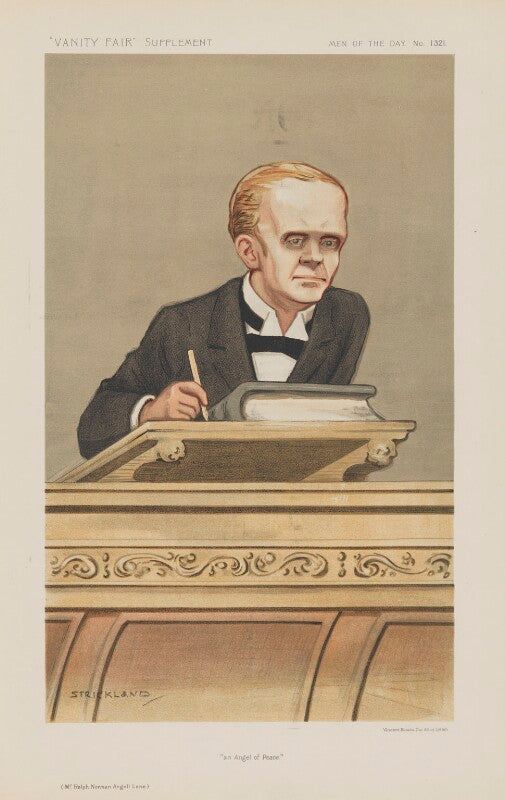 Sir norman angell ('men of the day. no. 1311. "an angel of peace."') npg d45652