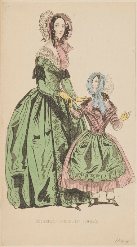 'morning visiting dress', april 1842 npg d47945