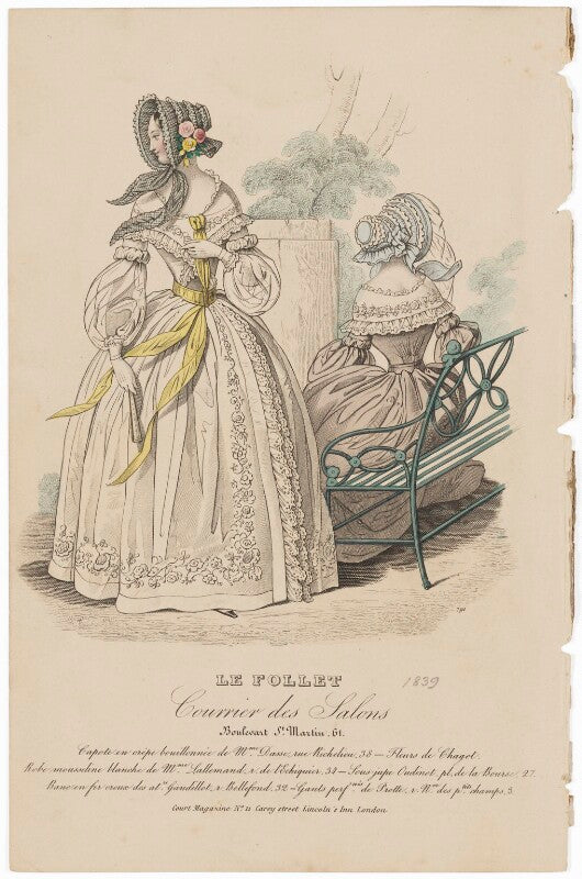 Carriage costume, october 1839 npg d47766
