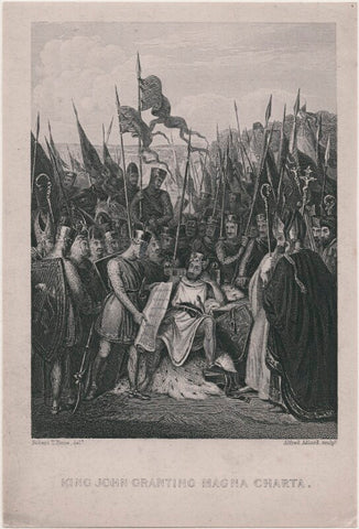'King John Granting Magna Charta' (King John) NPG D4067