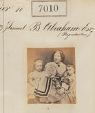Unknown woman and three unknown children ('Samuel B. Abraham. Reproduction') NPG Ax56926