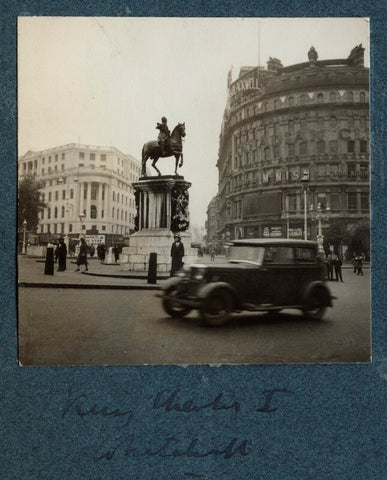 'Equestrian statue of King Charles I' NPG Ax143554