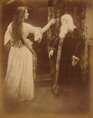 'Vivien and Merlin' (Agnes Mangles (Lady Chapman); Charles Hay Cameron) NPG x18029