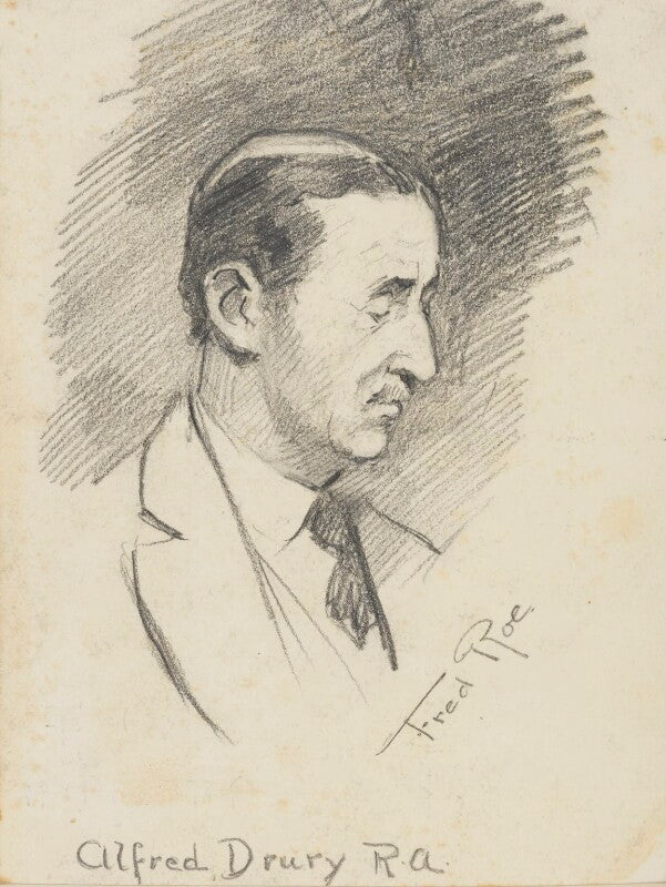 Alfred drury: study for 'the passing of john sargent.' npg d43254