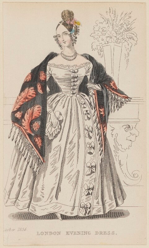 'london evening dress', october 1836 npg d47702