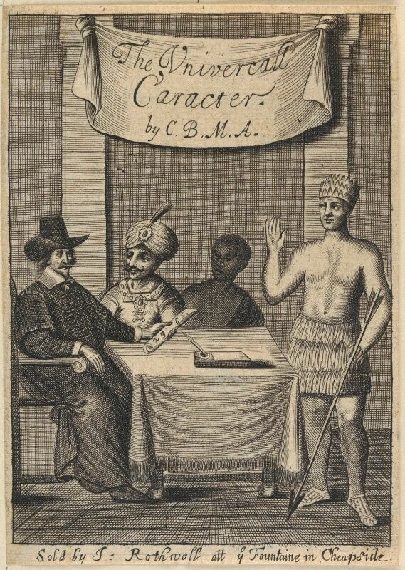 Cave beck with an asiatic, an african and an american npg d22642