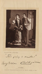 Mary Rorke as Angelica Porter; Sir Charles Wyndham (Charles Culverwell) as Peregrine Porter in 'Fourteen Days' NPG Ax35623