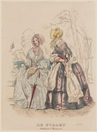 Carriage and walking costumes, June 1842 NPG D47902