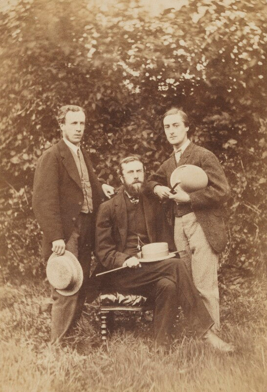 Alfred william garrett; william alexander comyn macfarlane; gerard manley hopkins npg p453