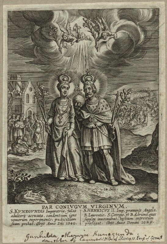 Saint cunigunde of luxembourg and saint henry ii, emperor of the holy roman empire npg d23593