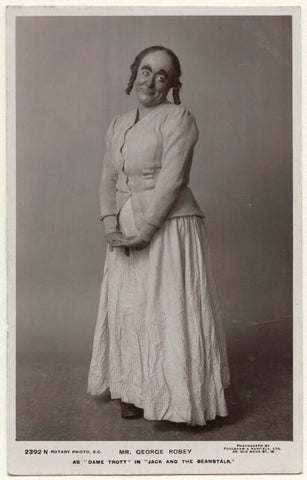 George Robey as Dame Trott in 'Jack and the Beanstalk' NPG Ax160154