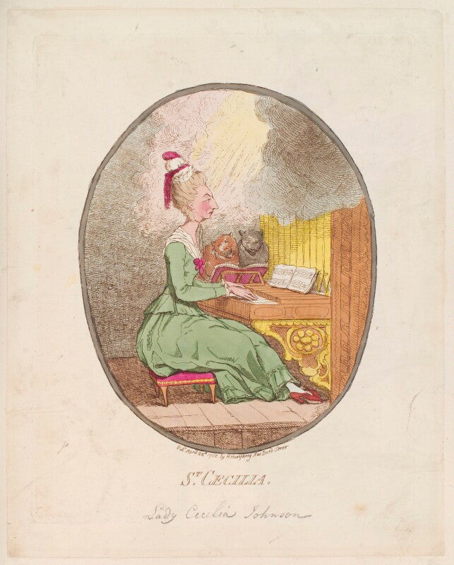 Lady cecilia johnston ('st cecilia') npg d12326