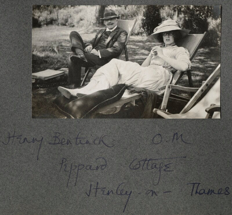 Lord henry cavendish bentinck; lady ottoline morrell npg ax140264