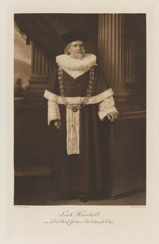 Farrer Herschell, 1st Baron Herschell as Lord Chief Justice Sir Edward Coke NPG Ax41252