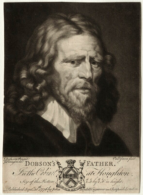 Abraham van der doort (inscribed 'dobson's father') npg d28317