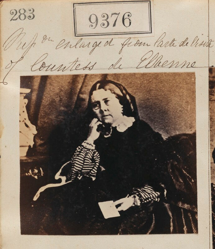 Countess de ellenne ('reproduction enlarged from carte de visite of countess de ellenne') npg ax59182