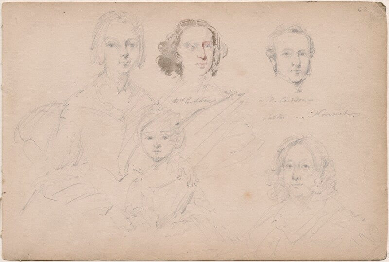 Mr cuddon; mrs cuddon and probably several family members npg d23313(49)