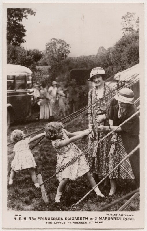 't.r.h. the princesses elizabeth and margaret rose. the little princesses at play' (including princess margaret, queen elizabeth ii and queen elizabeth, the queen mother) npg x193129