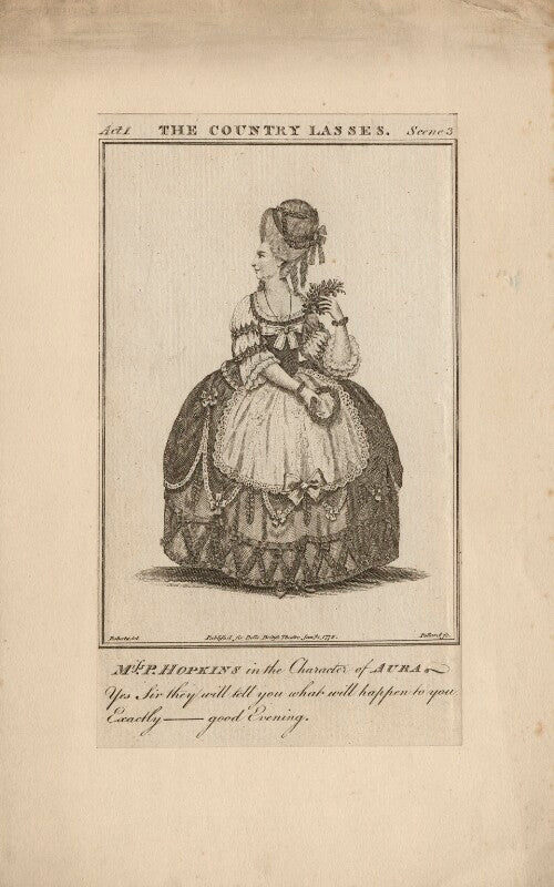 Priscilla kemble (née hopkins) when miss hopkins; as aura in johnson's 'country lasses' npg d8662