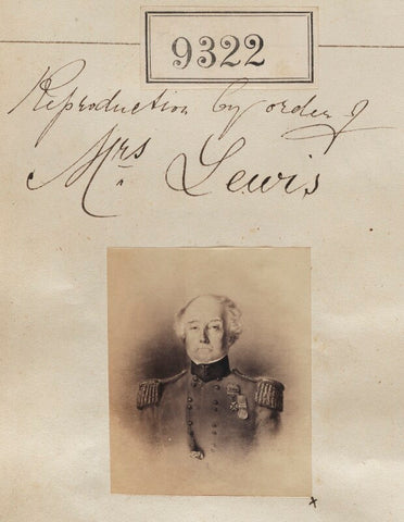 'Reproduction by order of Mrs Lewis' NPG Ax59135