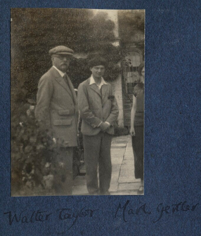 Walter taylor; mark gertler; mary smith npg ax141744