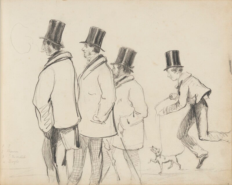 Richard boyle, 4th earl of shannon; hon. henry richard graves; henry bentinck boyle, 5th earl of shannon and an unknown man npg d18085(11)