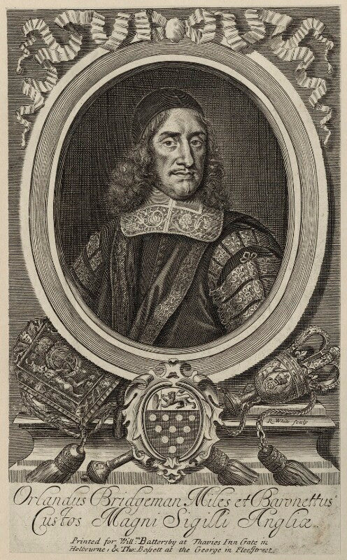 Sir orlando bridgeman, 1st bt npg d29848