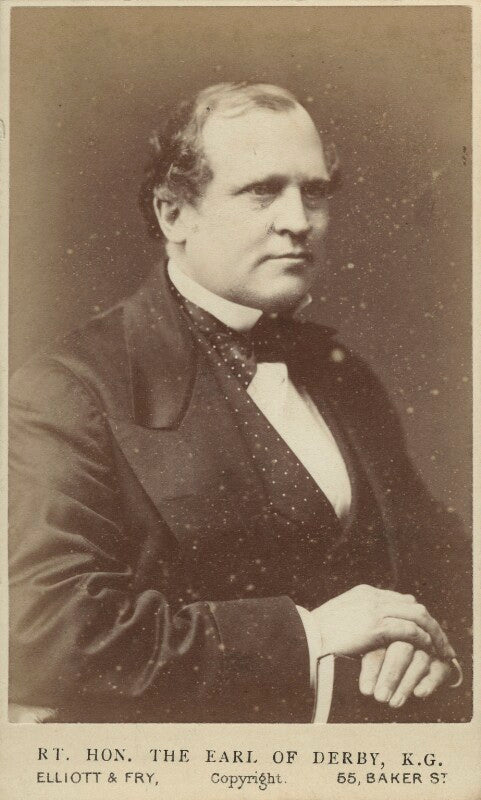Edward henry stanley, 15th earl of derby npg ax46194
