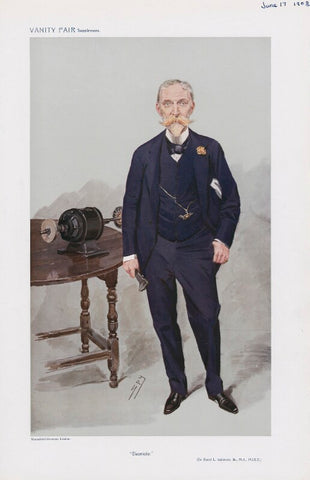 Sir David Lionel Goldsmid-Stern-Salomons, 2nd Bt ('Men of the Day. No. 1123. "Electricity."') NPG D45437