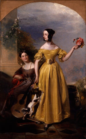 Alexina Nesbit Sandford (née Lindsay); Catherine Hepburne Lindsay NPG 3791