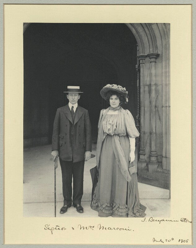 Guglielmo marconi; hon. beatrice marconi (née o'brien, later marquise di montecorona) npg x7945