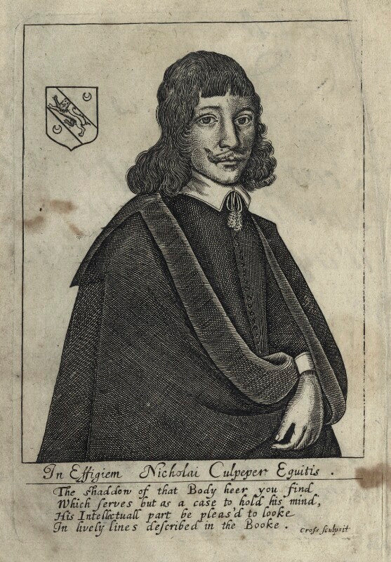Nicholas culpeper npg d29026