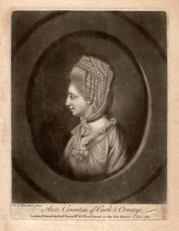Anne boyle (née courtenay), countess of cork and orrery npg d1557