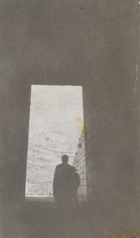 Winston churchill and an unknown man npg ax183190