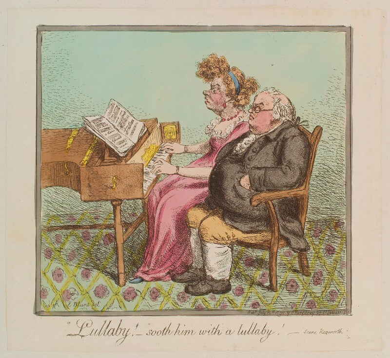 'lullaby!   sooth him with a lullaby!' npg d12675